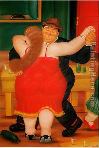 Dancers 1982 painting - Fernando Botero Dancers 1982 art painting Dancers 1982 painting - Fernando Botero Dancers 1982 art painting